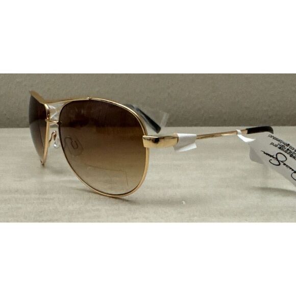 Jessica Simpson Women J106 GLD  Stylish UV Protective Metal Aviator Sunglasses - Picture 3 of 11